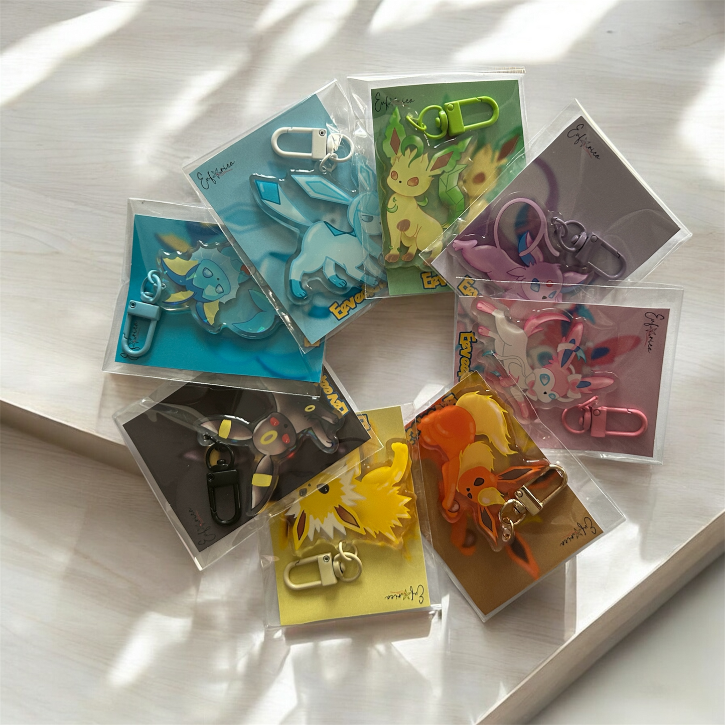 Portachiavi Sylveon Resina e Acrilico Pokèmon Eeveelution