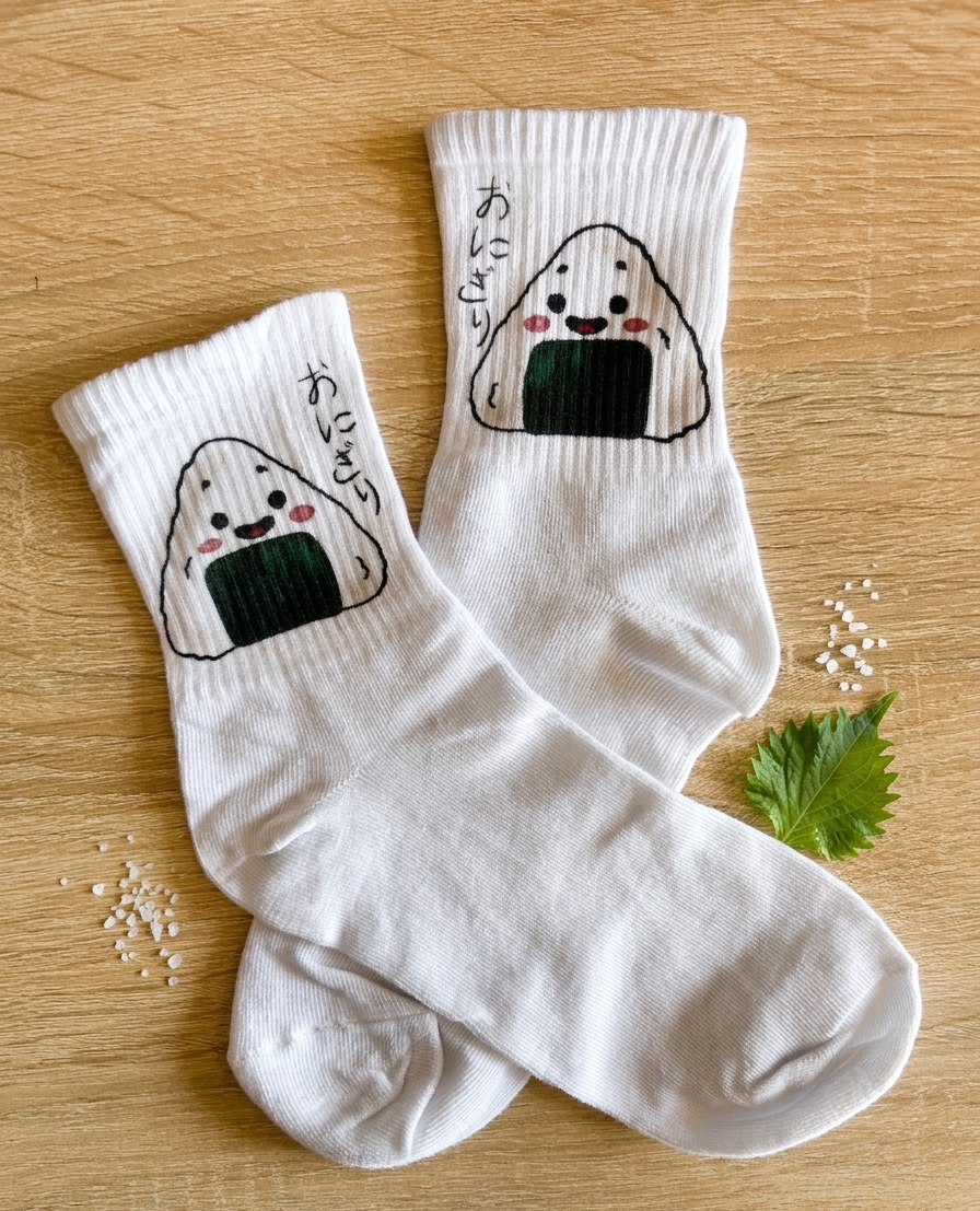 Calzini Onigiri Sushi Happy - Unisex taglia unica