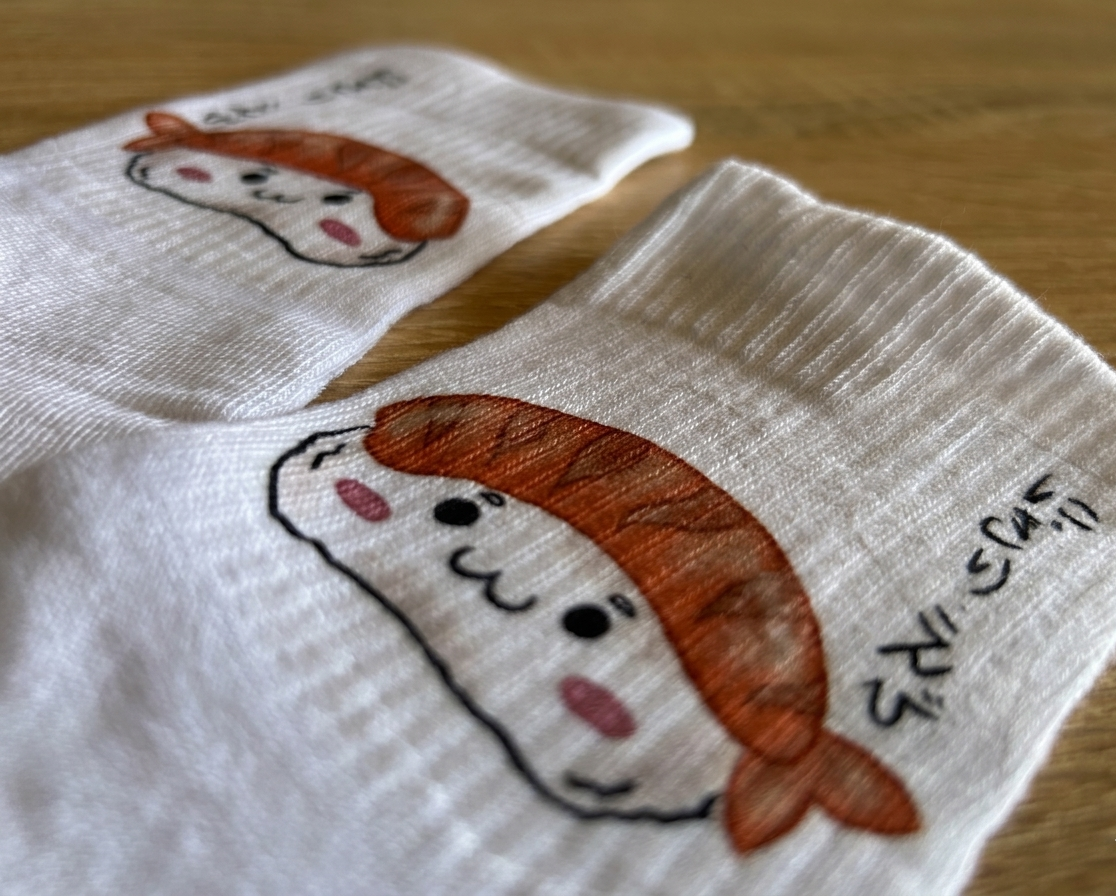 Calzini Nigiri Ebi Sushi - Unisex taglia unica