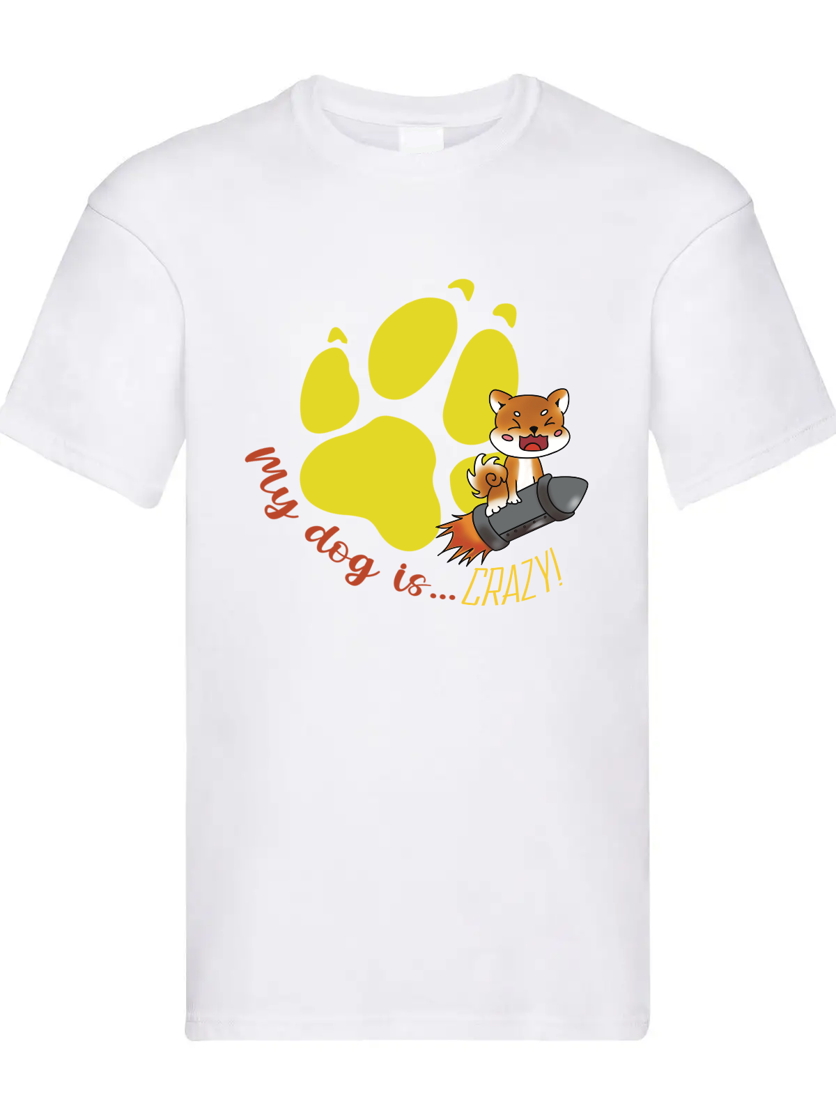 🌸 T-shirt unisex ''Crazy dog'' 🌸