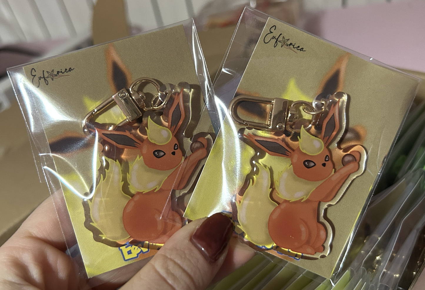 Portachiavi Flareon Pokèmon Eevelution