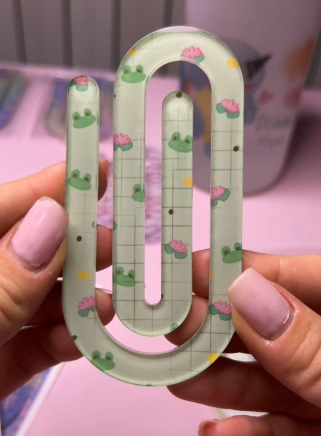 Graffette Over Size 10 cm Rana Fiore di Loto