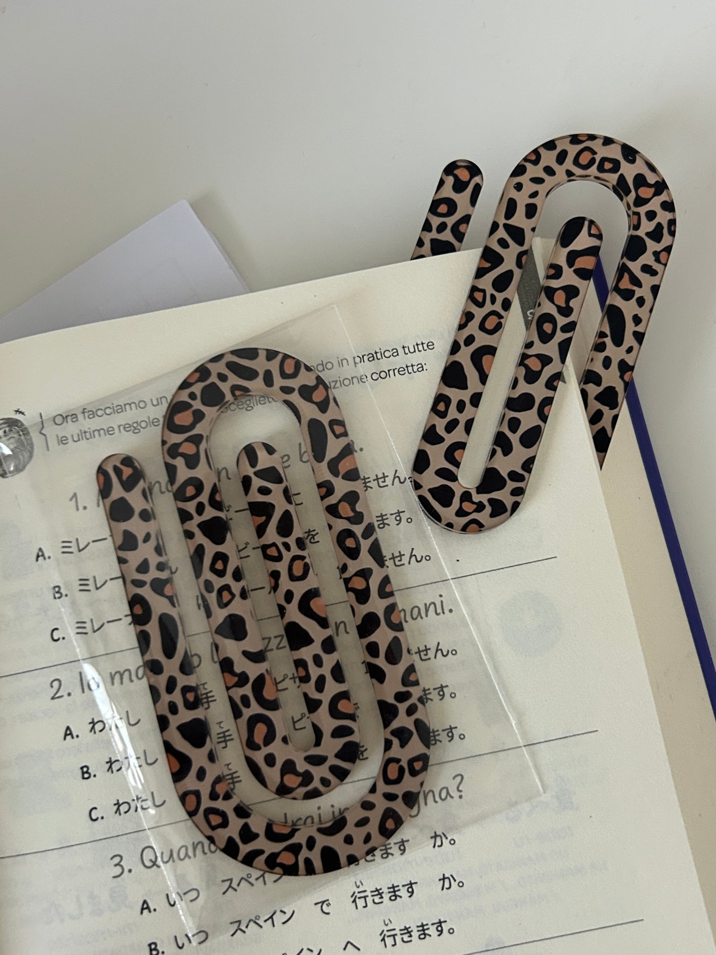 Graffetta Over Size 10 cm Animalier Leopardato