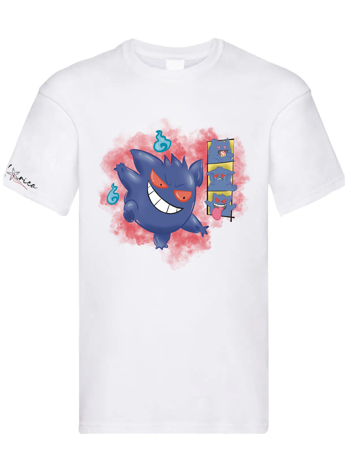 T-shirt unisex Gengar Pokèmon Fanmade - Anime Manga