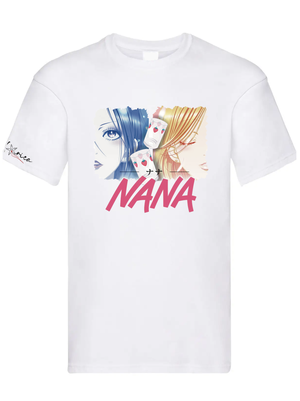 T-shirt unisex Nana Bicchieri Fragole Fanmade - Anime Manga
