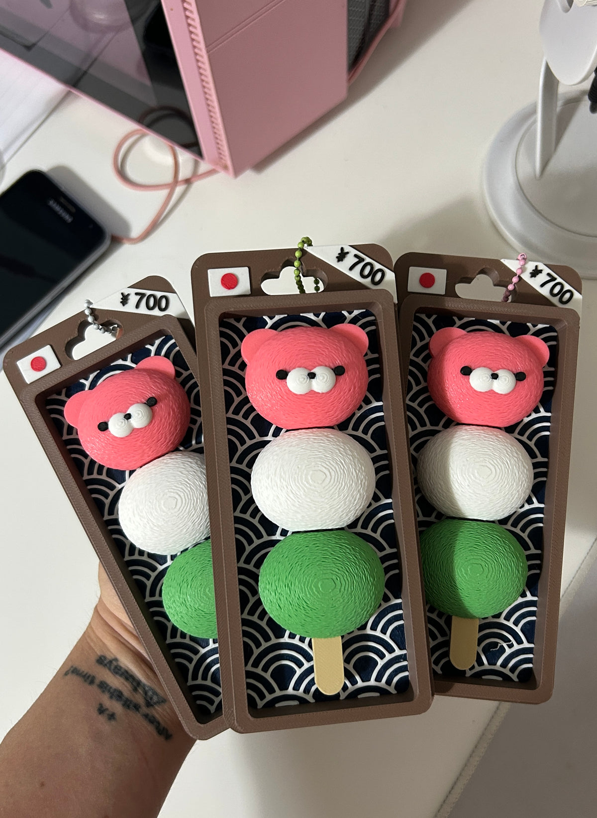 Clicker Dango Bear Japan food fidget antistress