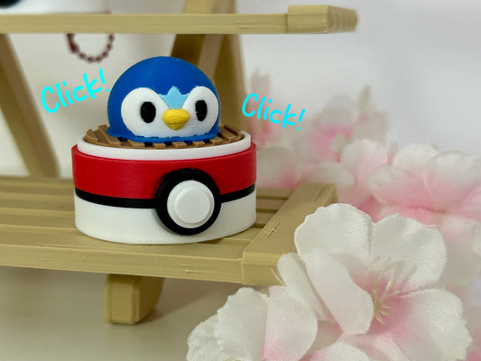 Clicker Pokèdumpling Piplup fidget antistress cute