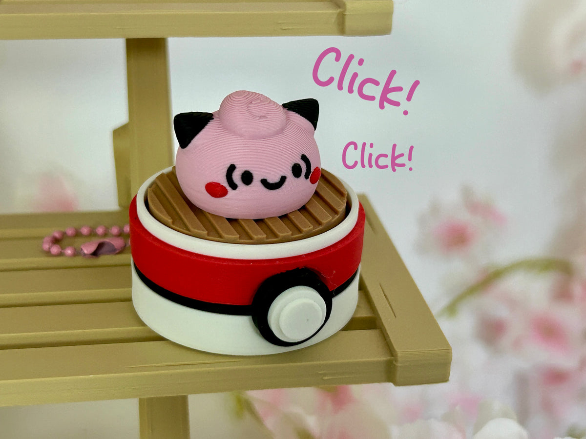 Clicker Pokèdumpling Clefairy fidget antistress cute
