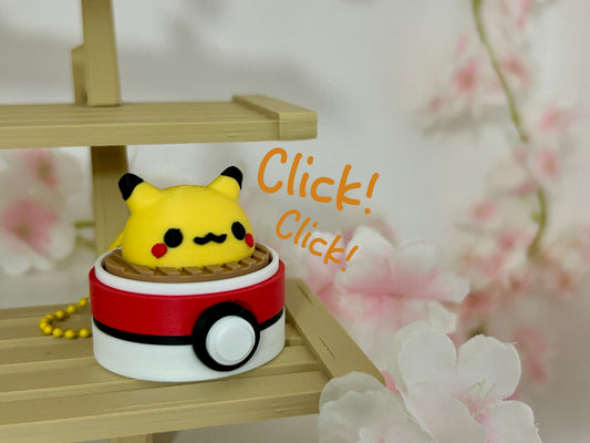 Clicker Pokèdumpling Pikachu fidget antistress cute