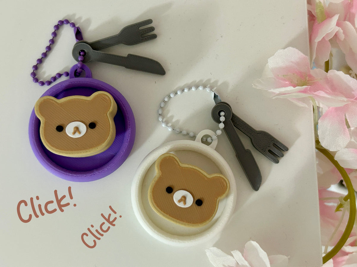 Clicker Pancake Bear fidget antistress kawaii